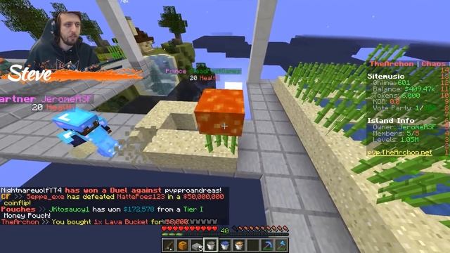 Creating The ULTIMATE Sugar Cane Farm In Minecraft Skyblock смотреть онлайн