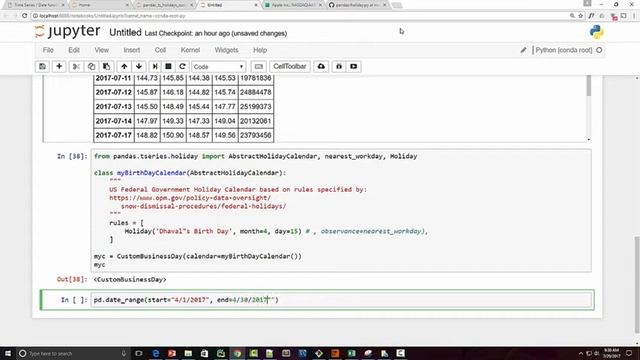 Time series analysis using pandas in python 3 - Holidays | Data science | Machine learning смотреть онлайн