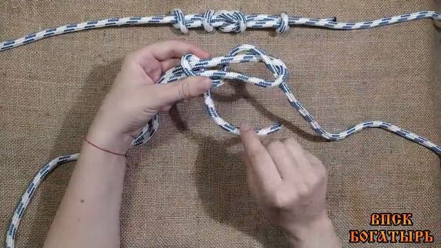 Узлы туристические 12. Как завязать Академический узел. смотреть онлайн