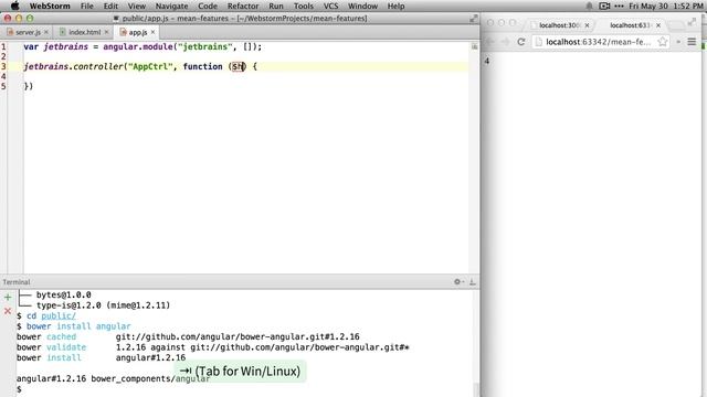 WebStorm - MEAN Stack Walkthrough and Tips смотреть онлайн