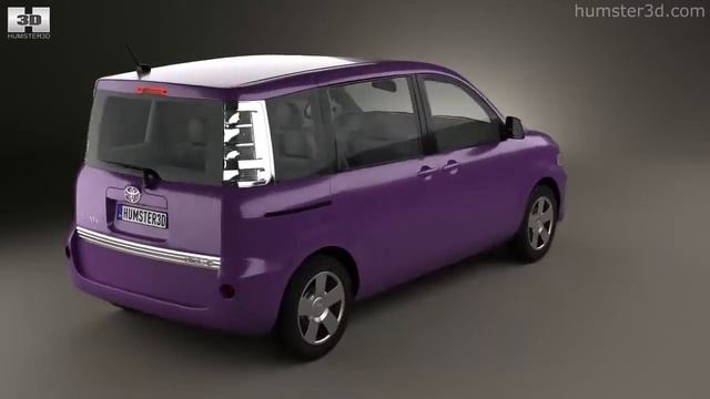 Toyota Sienta Dice 2011 by 3D model store Humster3D.com смотреть онлайн