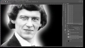 Ошибки при составлении макета на памятник. Рисуем ореол, выравниваем несколько портретов.