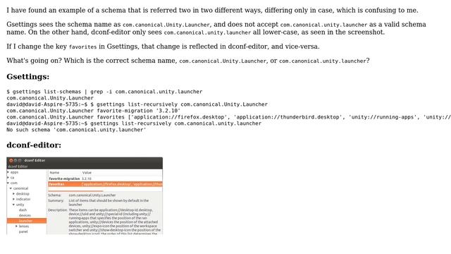 Ubuntu: Are dconf schema names case-sensitive? смотреть онлайн