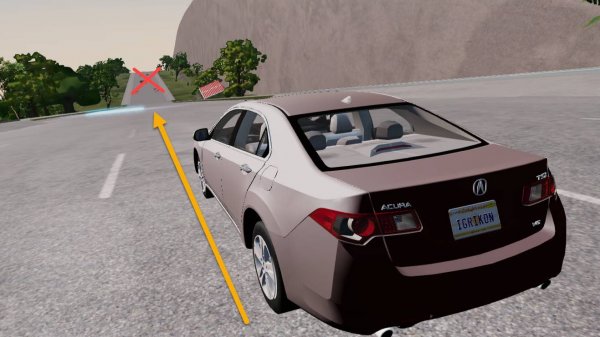 Спуск с препятствиями. BeamNG