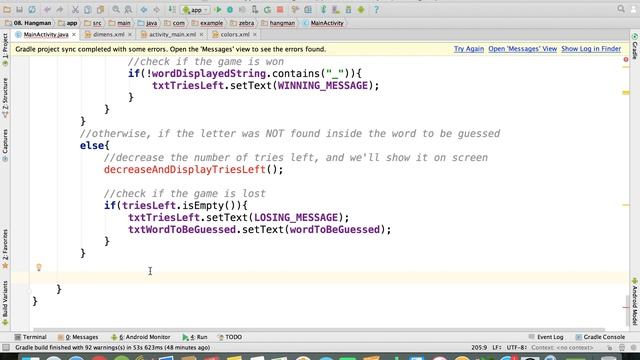 Java - Functionality to check if letter is wrong | Hangman Android App смотреть онлайн