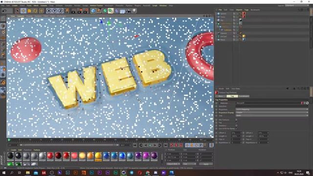 Воркшоп. Анимация текста в Cinema4D