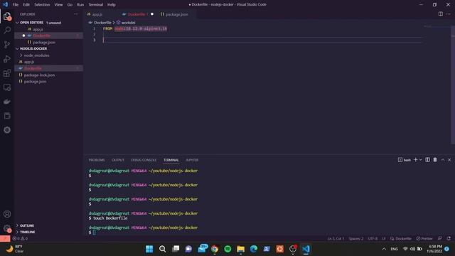 Dockerize an Express/NodeJS application | Docker tutorial смотреть онлайн