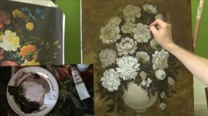 пионы в стиле голландских мастеров. часть 2