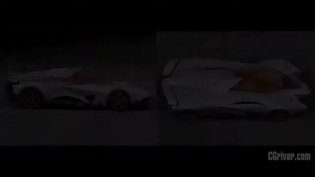 3D Model: Lamborghini Egoista Concept 2013 - CGriver.com смотреть онлайн