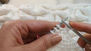 Шикарнейший узор для пледа. Объемная плетенка спицами. 90