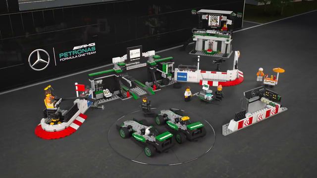 LEGO 75883 MERCEDES AMG PETRONAS Formula One Team - LEGO Speed Champions смотреть онлайн