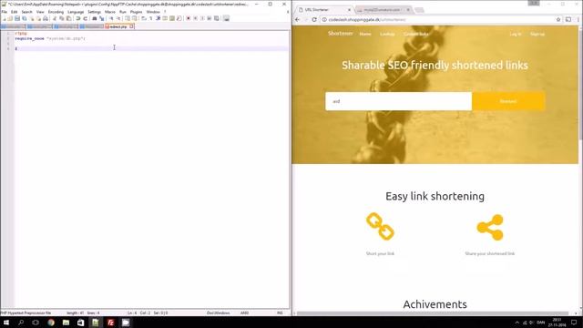 URL Shortener #3: PHP смотреть онлайн