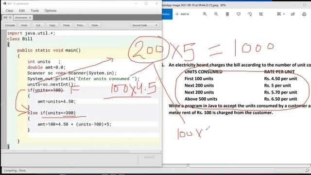 If else Slab Based Program in Java | ICSE Class 9 & 10 | Electricity Bill | YP Computer Classes смотреть онлайн