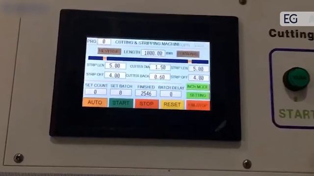 Автоматический станок резки и зачистки провода EW-3010 смотреть онлайн