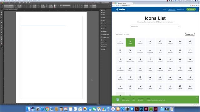 Use IcoFont in InDesign, Photoshop or Word смотреть онлайн