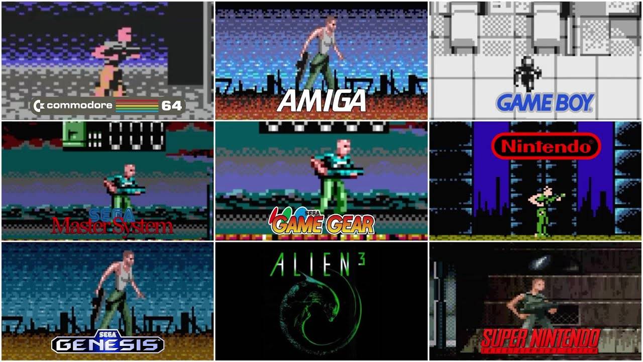 Alien 3 [1992] C64 vs Amiga vs GB vs GG vs SMS vs NES vs Genesis vs SNES (Сравнение версий) смотреть онлайн