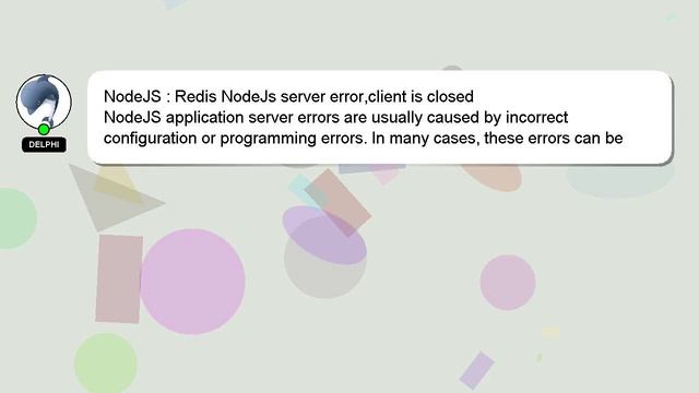 NodeJS : Redis NodeJs server error,client is closed смотреть онлайн