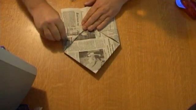 кепка из газеты (origami) смотреть онлайн