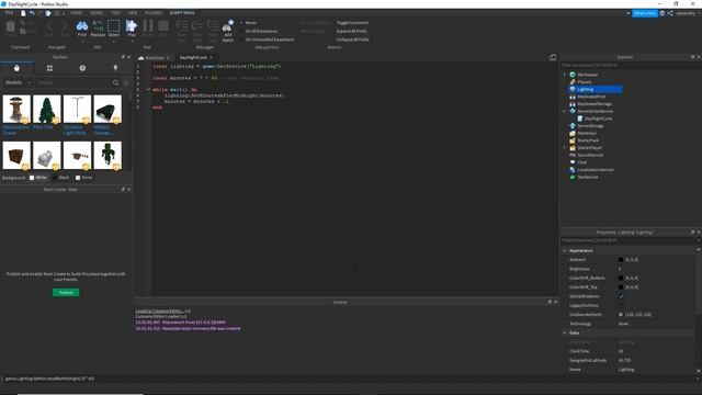 Basic Day/Night Cycle! - Roblox (Lighting Service) смотреть онлайн