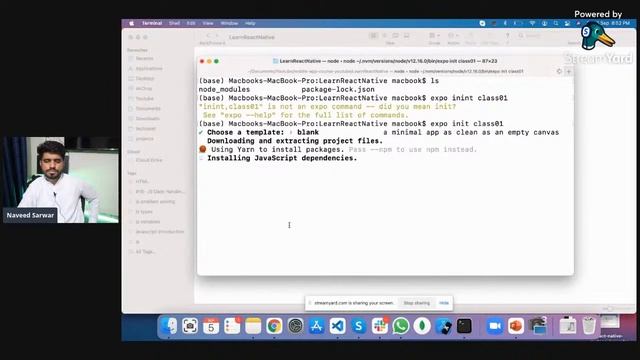 #25 -Expo Cli Hello World | Mobile Application Development Course(2021) | Urdu/Hindi | Naveed Sarwa смотреть онлайн