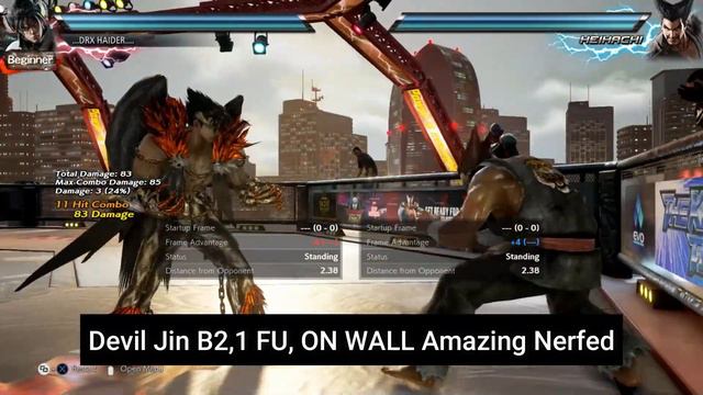 Devil Jin Stun Moves New Patch 5.0 Tekken 7 New Update смотреть онлайн