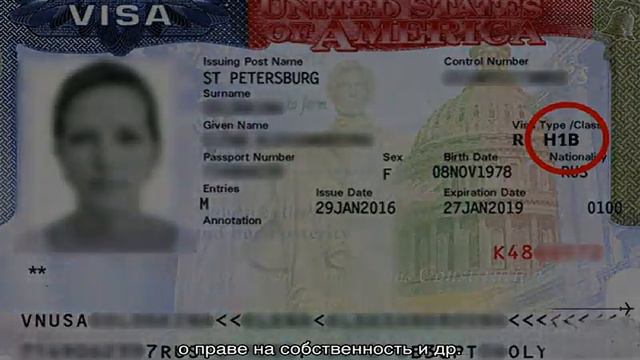 Рабочая виза в США смотреть онлайн