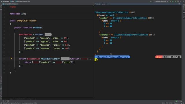 mapToDictionary mapToGroups | Laravel Collections смотреть онлайн