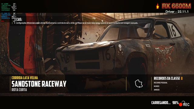 RX 6600M - 2666v3   Wreckfest  GAME PLAY !