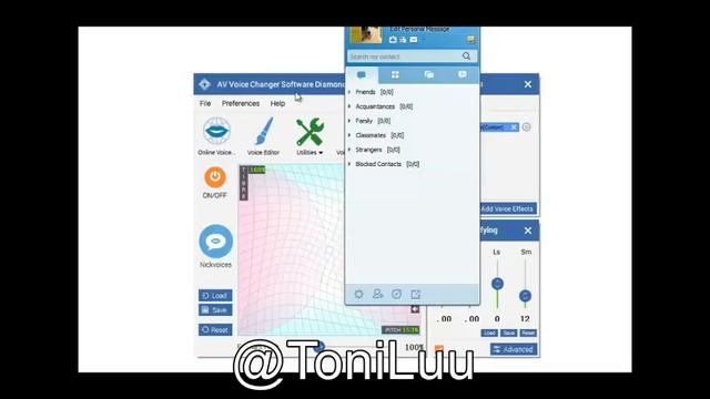 Change voice while using QQ International with Voice Changer Software Diamond 9.5 смотреть онлайн