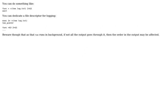 Redirecting stdout to terminal and file without using a pipe? (3 Solutions!!) смотреть онлайн