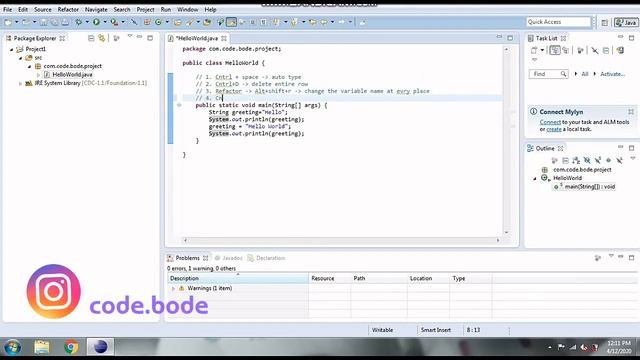 Basic Eclipse Shortcuts You must Know - 1 | Eclipse Tips and Tricks | Eclipse Tutorials | Code Bod смотреть онлайн