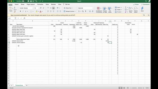 Basic Excel Accounting System смотреть онлайн