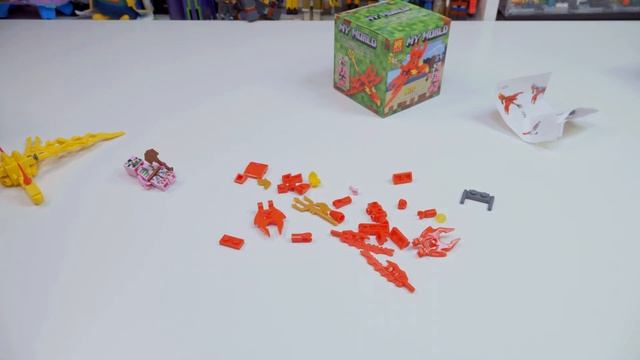 Minecraft "ЛЕГО" Кубы с драконами и зомби / LEGO Fake Minecraft смотреть онлайн