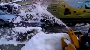 Снегоуборщик Cub Cadet CC 526 HD SWE в действии