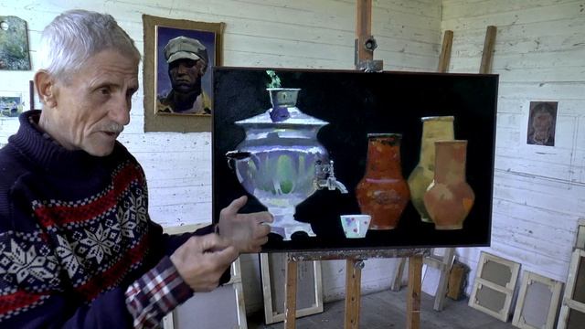 В мастерской художника Александра Коверина (1945-2021) #Живопись #Александр_Коверин смотреть онлайн