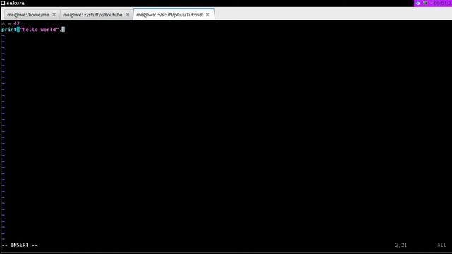 Lua Tutorial part 1 : Print and Variables смотреть онлайн