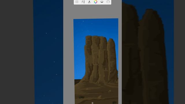 Simple and easy landscape tutorial - Autodesk Sketchbook Mobile смотреть онлайн