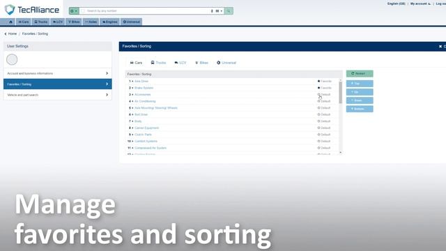 Tutorial - Language selection and settings | TecDoc Catalogue смотреть онлайн