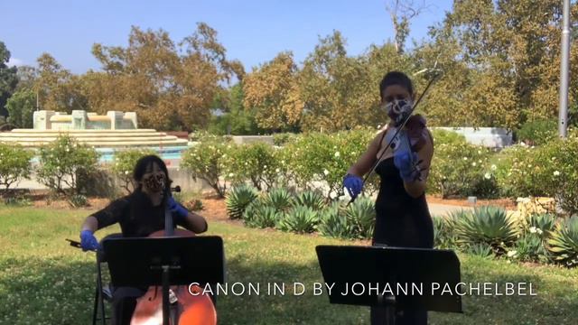 MASKED STRINGS-VIOLIN AND CELLO DUO PLAYS CANON IN D смотреть онлайн