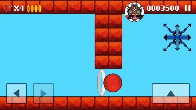 Bounce Ball Original Game level 2 |Old Nokia Mobile Game | Walkthrough смотреть онлайн