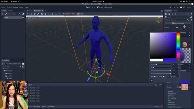 GoDot Yourself - 3D Character Creator for Godot - GoMakeHumanDot смотреть онлайн