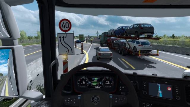 Euro Truck Simulator 2 Promods 2.32 White Scannia Paint Skin by 042 Driver смотреть онлайн