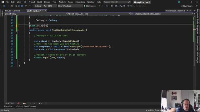 Test ASPNET MVC page using xUnit смотреть онлайн
