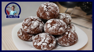 Как приготовить мраморное шоколадное печенье с трещинками - ТРЕСНУТОЕ печенье к чаю или кофе