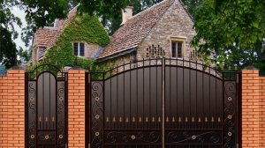 Эскизы ВОРОТ с калиткой. Кованные ворота с калиткой.mp4