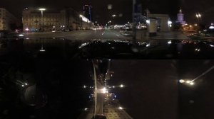 Garmin VIRB 360 - пример снимаемого видео в 4К, виртуальное путешествие по ночной Варшаве