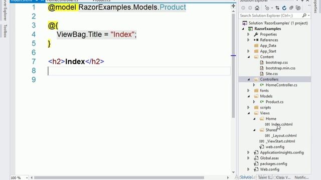 23 ASP NET MVC Course Razor Examples Introduction to Razor смотреть онлайн