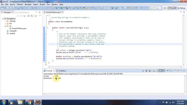 Java String (Strings to primitive Numbers) | Java Tutorial смотреть онлайн