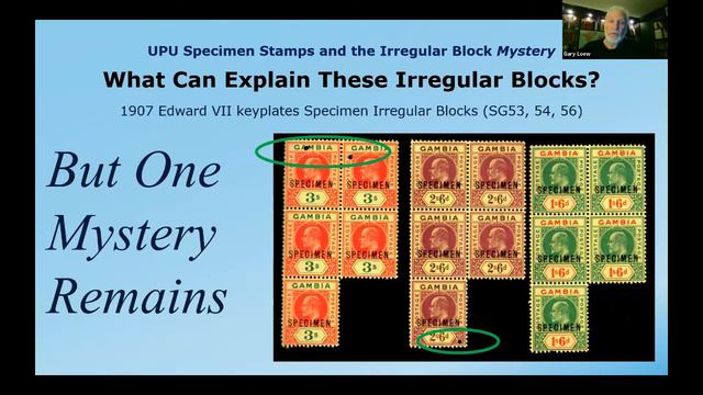 Solving the Mystery of Specimen Stamp Irregular Blocks presented by Gary Loew смотреть онлайн