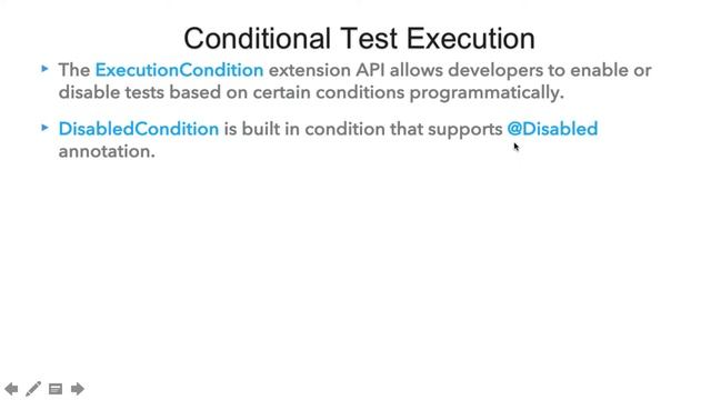 Conditional Test Execution API in JUnit 5 смотреть онлайн